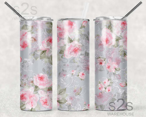 Tumbler Transfer - Floral 105