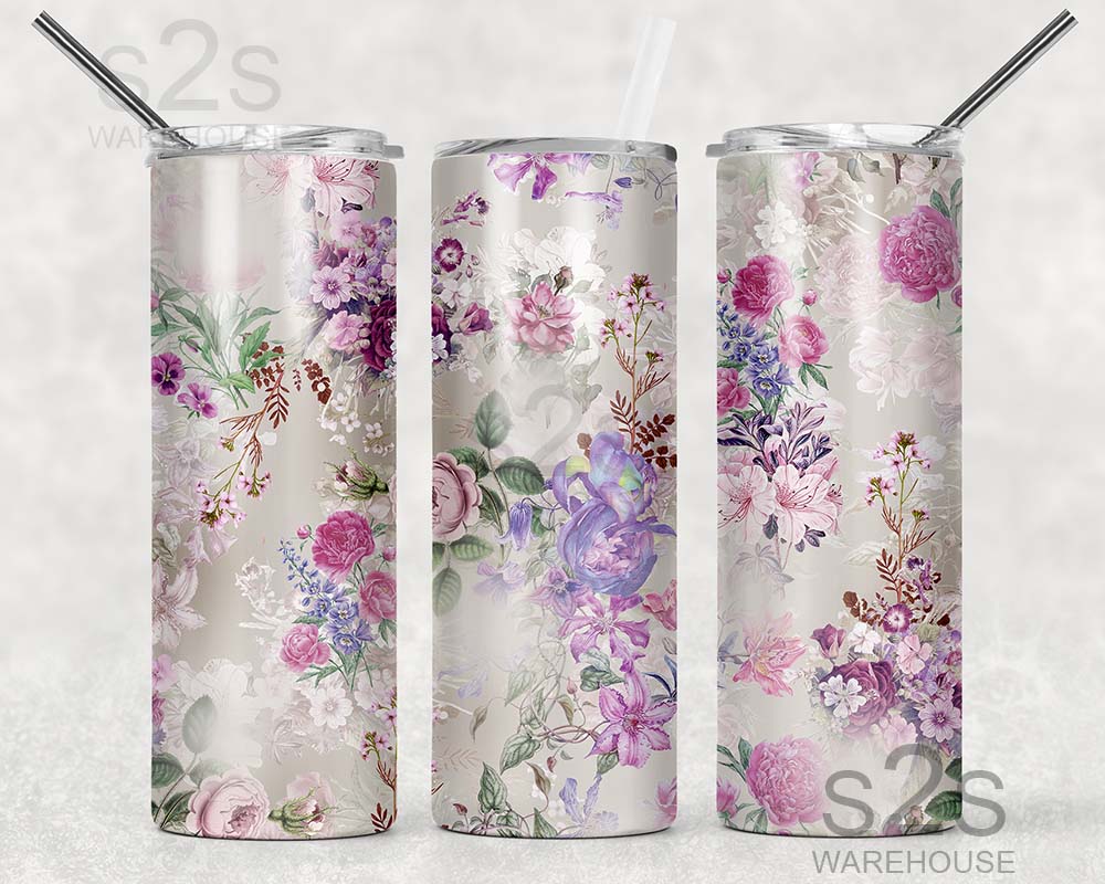 Tumbler Transfer - Floral 106