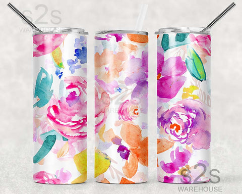 Tumbler Transfer - Floral 122