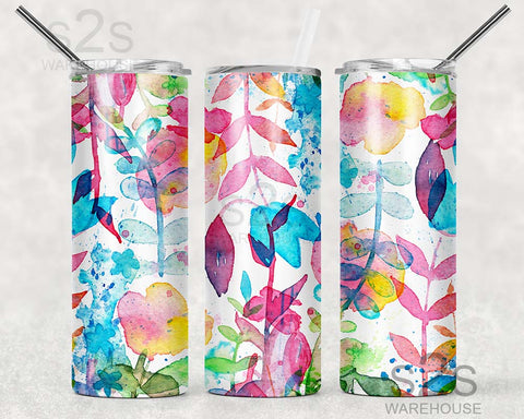 Tumbler Transfer - Floral 124