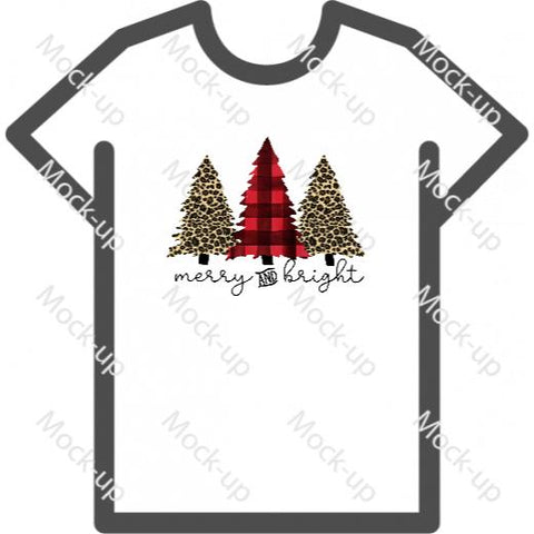 Digital Transfer Shirt Mock-up 11 x 8.5 - Landscape