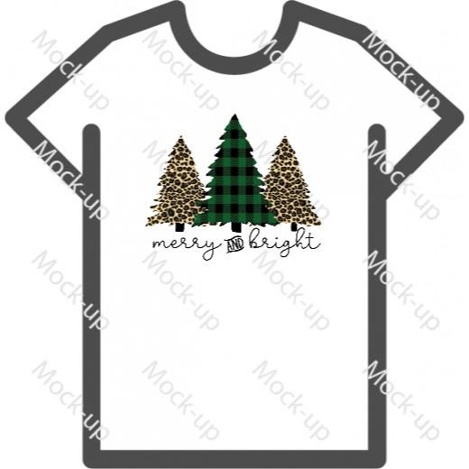 Digital Transfer Shirt Mock-up 11 x 8.5 - Landscape