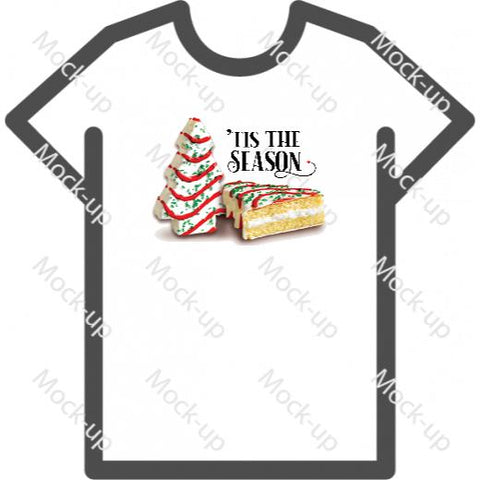 Digital Transfer Shirt Mock-up 11 x 8.5 - Landscape