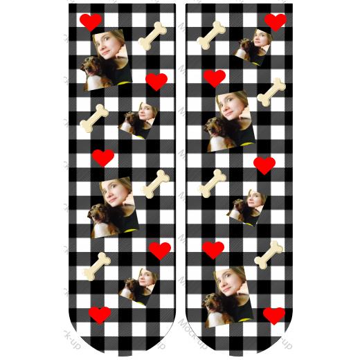 Sock Sublimation Transfer Mock-up - 11 x 17