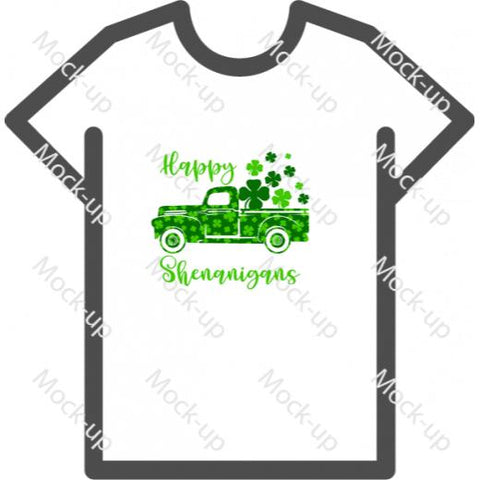 Digital Transfer Shirt Mock-up 11 x 8.5 - Landscape