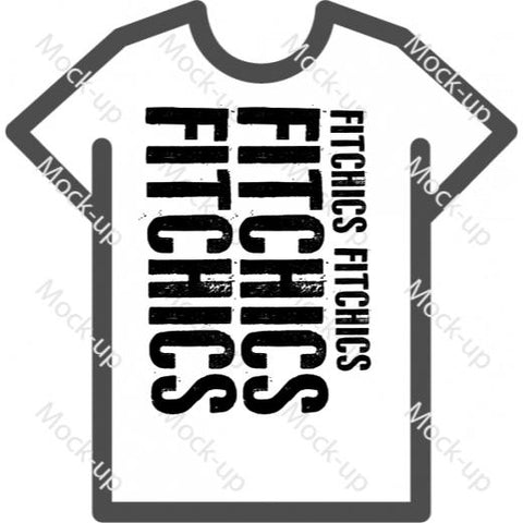 Digital Transfer Shirt Mock-up 8.5 x 11 - Portrait