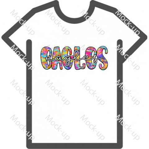 Digital Transfer Shirt Mock-up 11 x 8.5 - Landscape