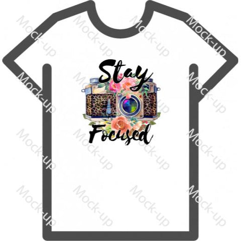 Digital Transfer Shirt Mock-up 11 x 8.5 - Landscape