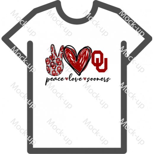 Digital Transfer Shirt Mock-up 11 x 8.5 - Landscape