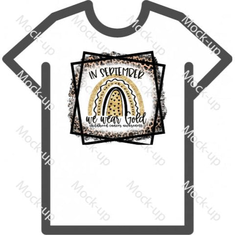 Digital Transfer Shirt Mock-up 11 x 8.5 - Landscape