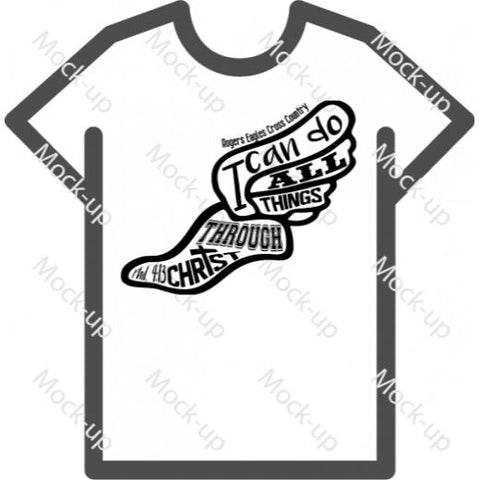 Digital Transfer Shirt Mock-up 11 x 8.5 - Landscape