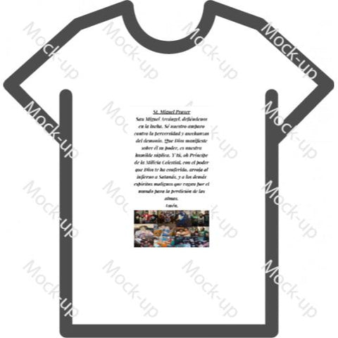 Sublimation Transfer Shirt Mock-up 8.5 x 11 - Portrait