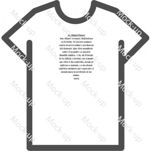 Sublimation Transfer Shirt Mock-up 11 x 8.5 - Landscape