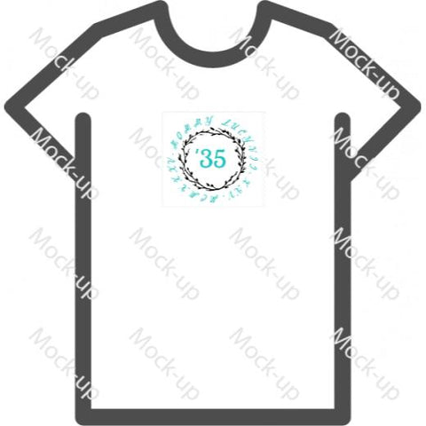 Sublimation Transfer Shirt Mock-up 11 x 8.5 - Landscape