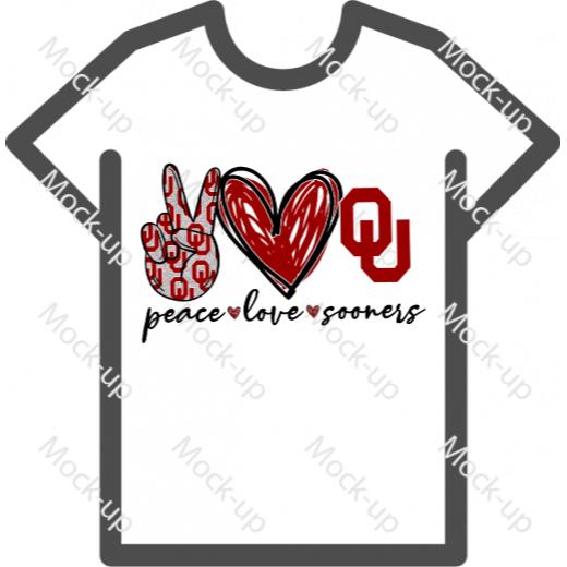 Digital Transfer Shirt Mock-up 11 x 8.5 - Landscape