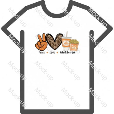 Sublimation Transfer Shirt Mock-up 11 x 8.5 - Landscape