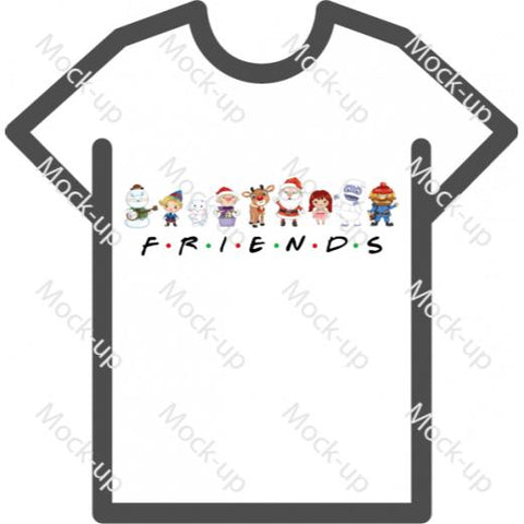 Digital Transfer Shirt Mock-up 11 x 8.5 - Landscape