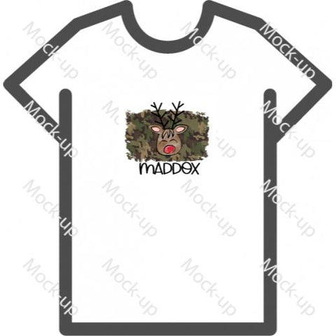 Digital Transfer Shirt Mock-up 11 x 8.5 - Landscape