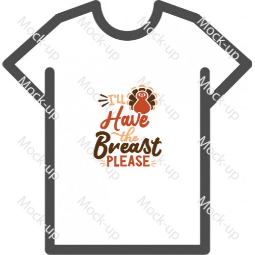 Digital Transfer Shirt Mock-up 8.5 x 11 - Portrait