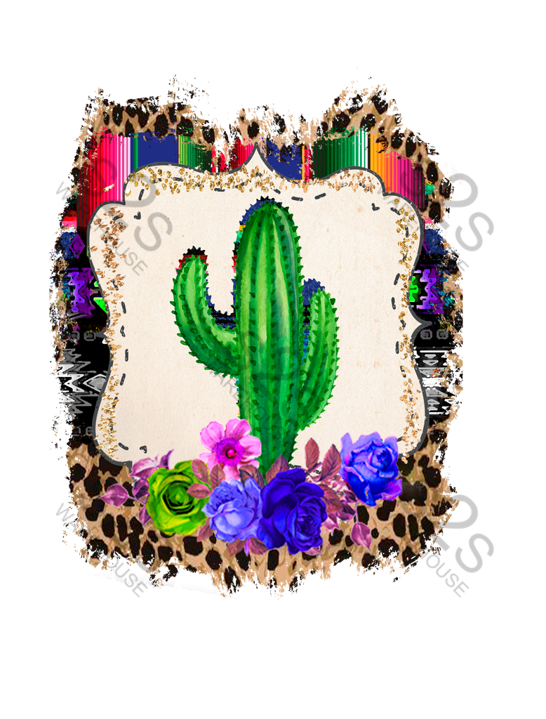Framed Cactus Serape