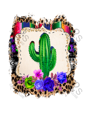 Framed Cactus Serape