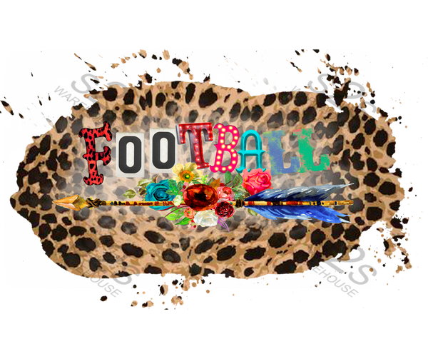 Football Arrow Boho Leopard