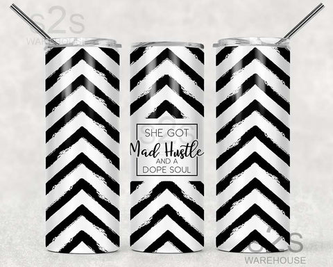 Tumbler Transfer - Mad Hustle Chevron 236