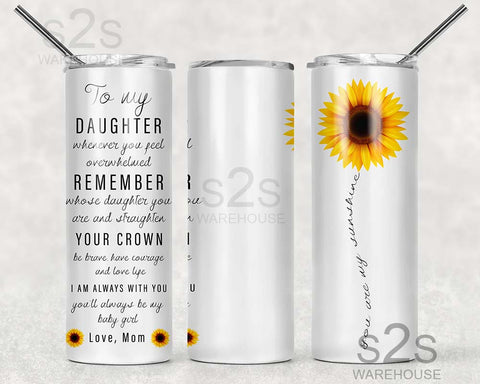 Tumbler Transfer - Daughter Sunflower 292