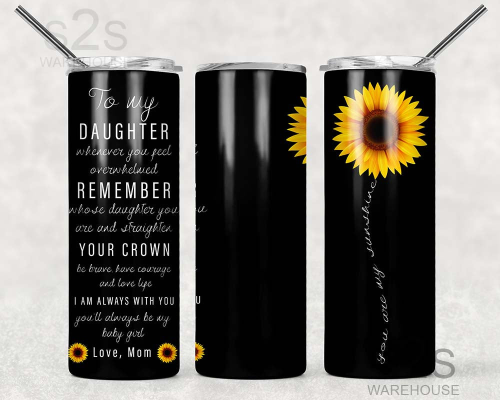 Tumbler Transfer - Daughter Sunflower 293