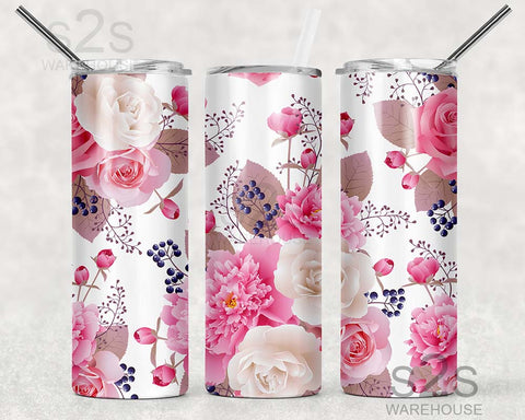 Tumbler Transfer - Floral 96