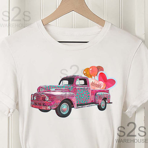 Adorable Pink Truck