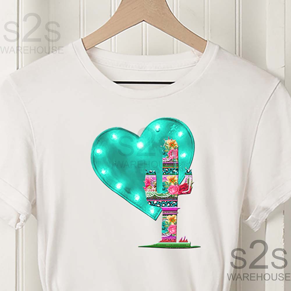 Cactus Marquee Heart Floral