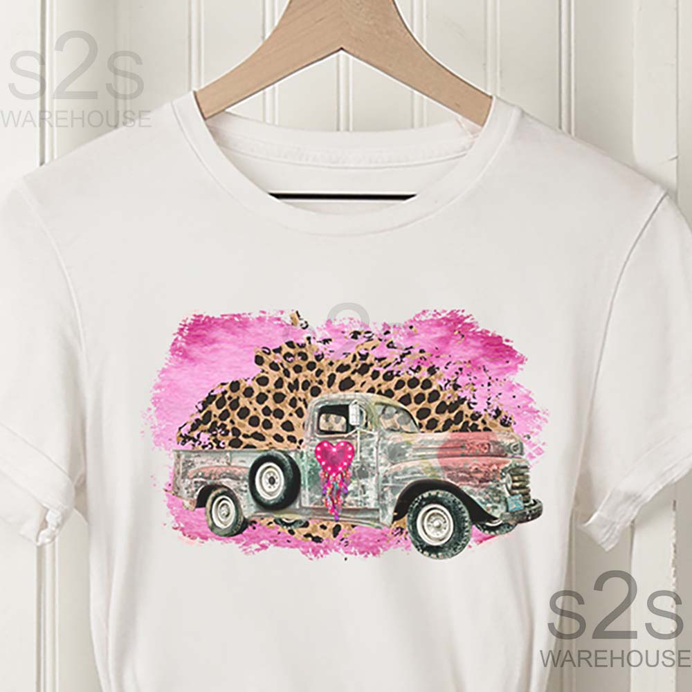 Heart Truck Pink Leopard