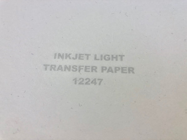 Iron On Heat Transfer Paper for Inkjet Printers For Light Color Garments