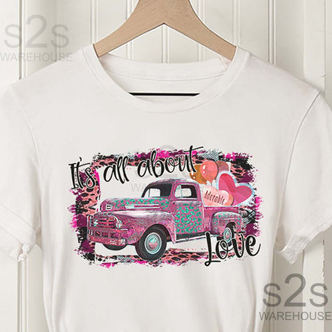 Its All About Love Pink Truck