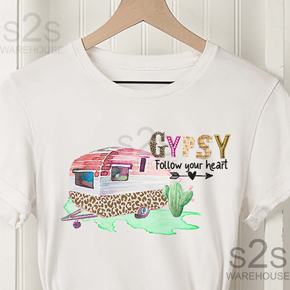 Leopard Gypsy Camper Scene