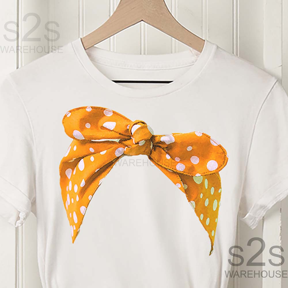 Orange Polka Headband