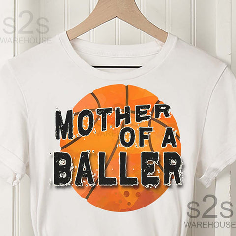 Plain Mother Baller Basketball