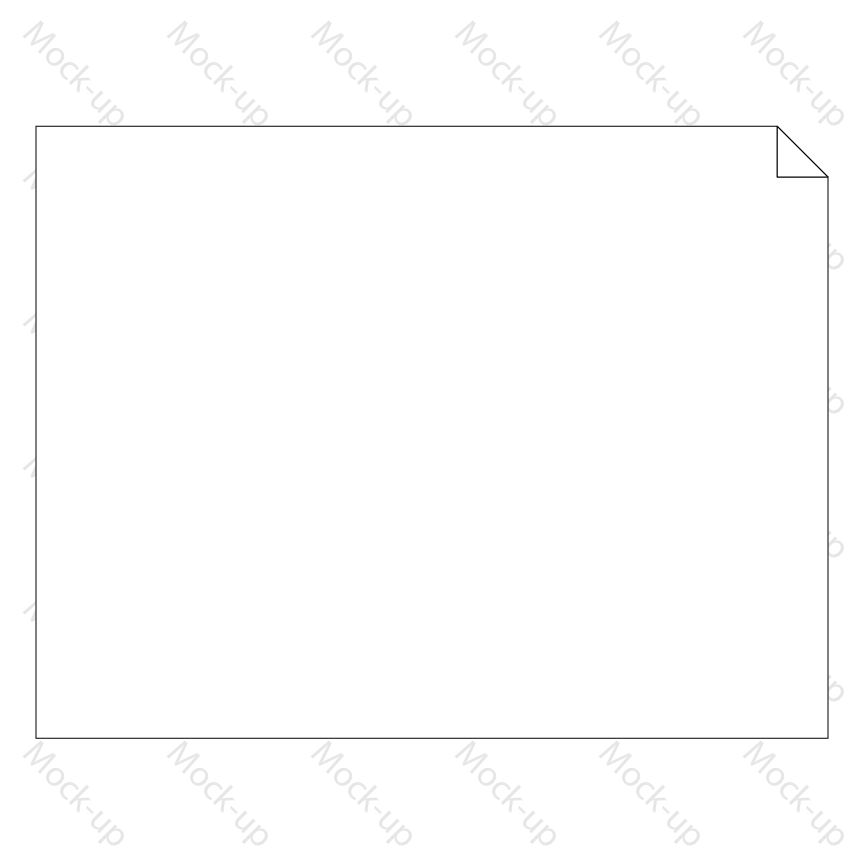 Digital Transfer Sheet Mock-up 11 x 8.5 - Landscape