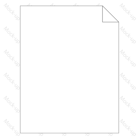 Sublimation Transfer Sheet Mock-up 8.5 x 11 - Portrait