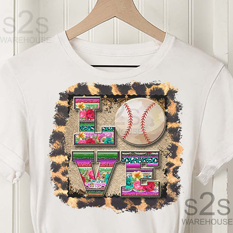 Sports Baseball Leopard Cheetah Frame