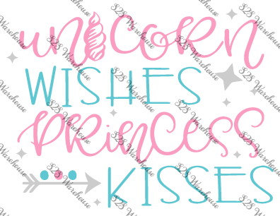 Unicorn Wishes Princess Kisses