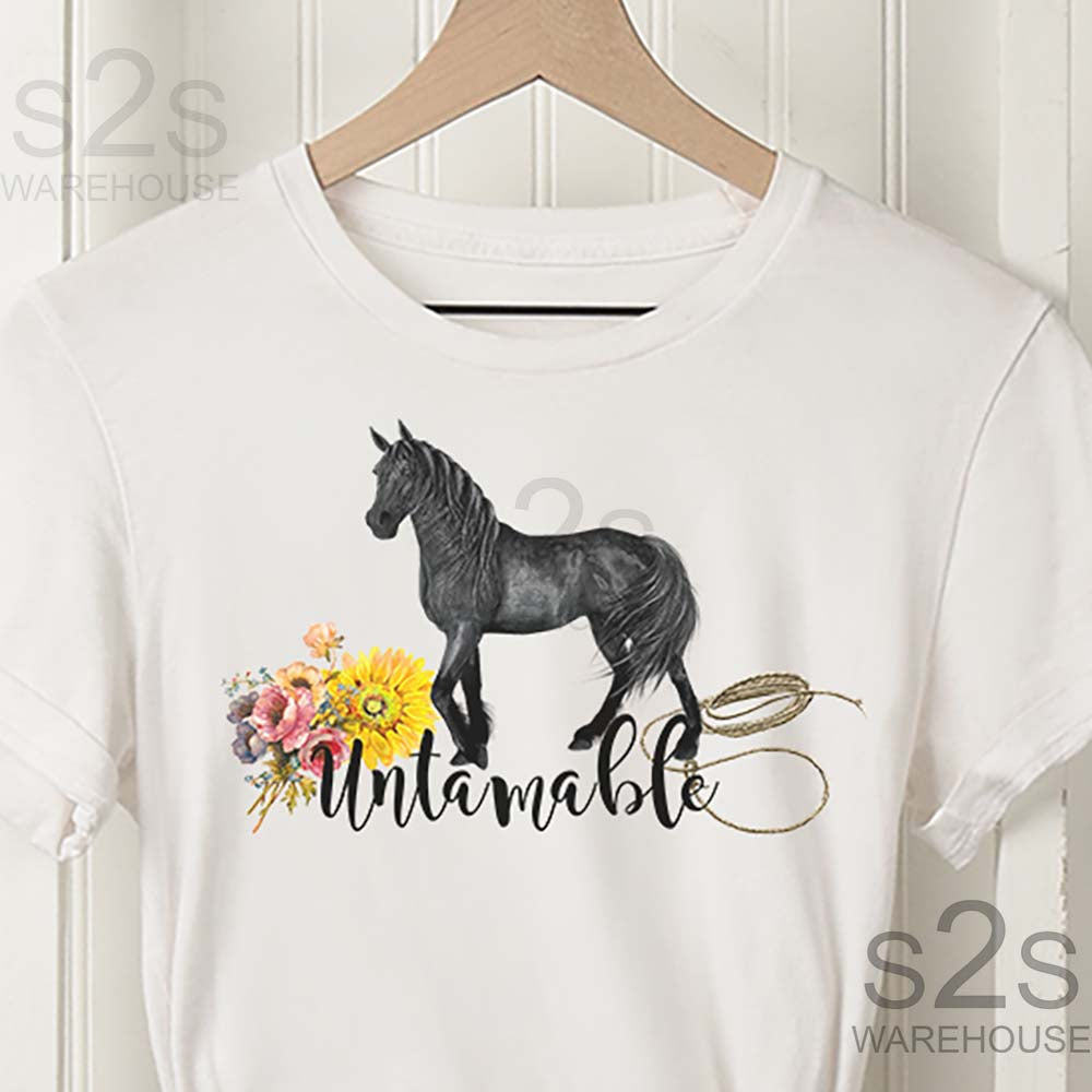 Untamable Horse Floral No Words