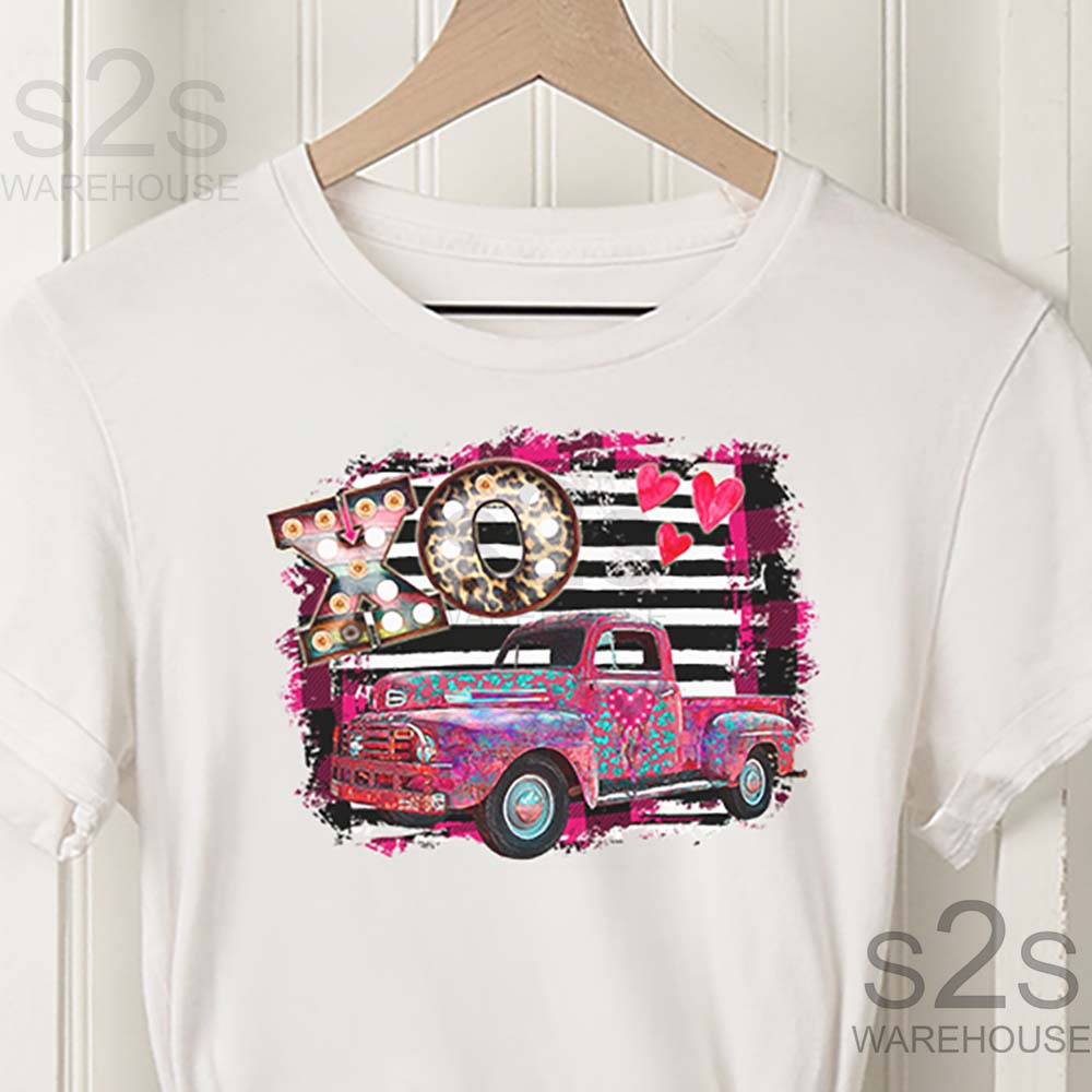 Xo Pink Truck Stripe