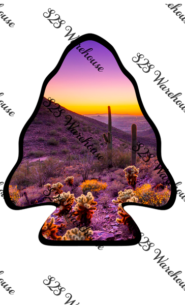 Desert Sunset Arrowhead