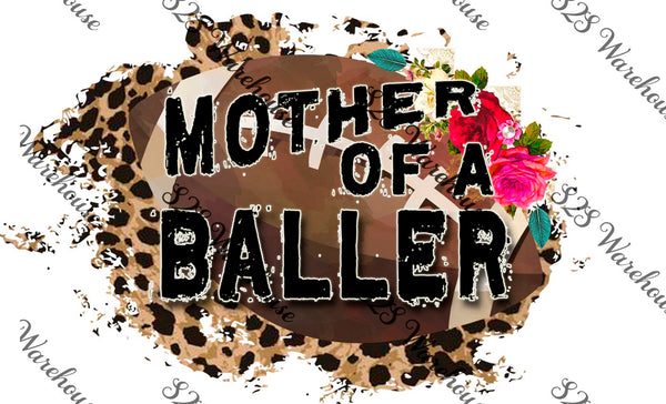 Floral Mother Baller Football