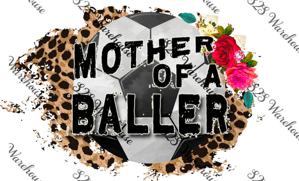 Floral Mother Baller Soccer