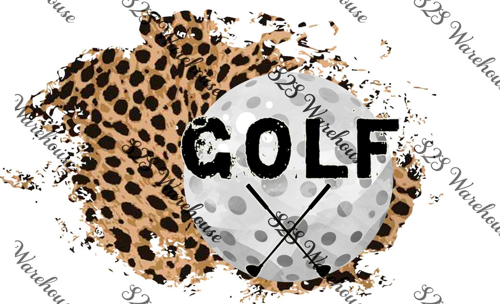 Golf Leopard Graphic