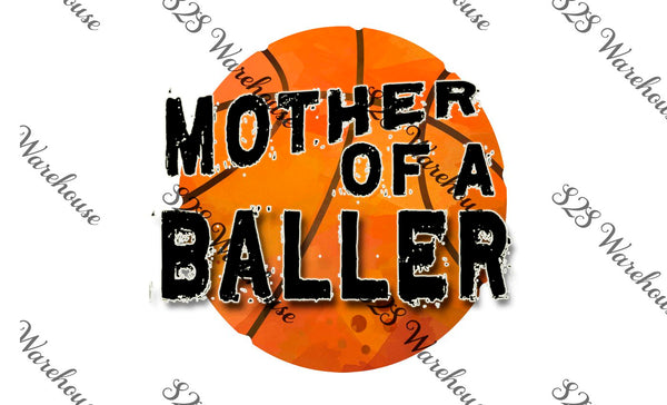 Plain Mother Baller Basketball