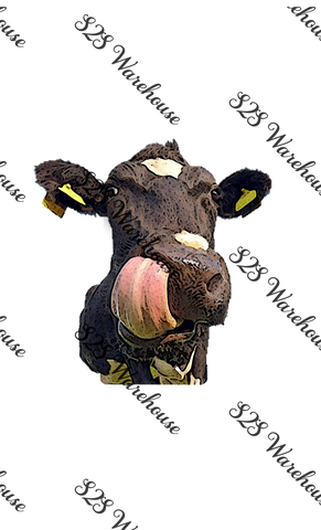 Watercolor Cow Heifer